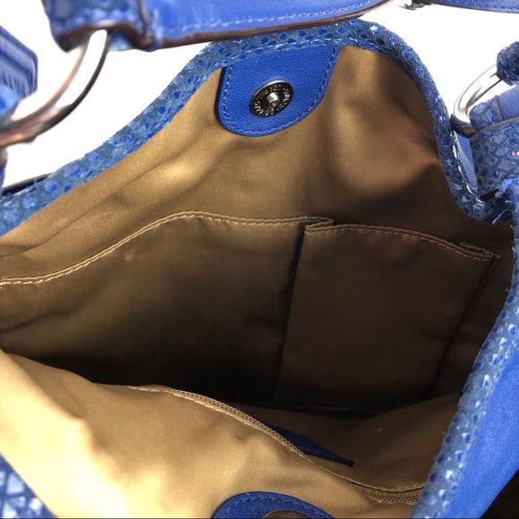 Coach Leather Purse, Blue Silver Accents - Picture 11 of 15